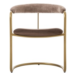 SZN Wood Sandalye Loren - PM18-RY24 Sarı Koyu Kahve 47cm Oturum 60x52x72cm   - Thumbnail