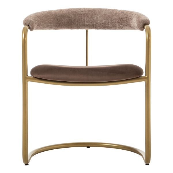 SZN Wood Sandalye Loren - PM18-RY24 Sarı Koyu Kahve 47cm Oturum 60x52x72cm  