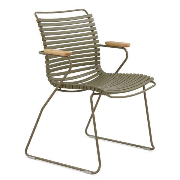 SZN Wood Sandalye Route Ahşap Kollu - Siyah Cappuccino 45cm Oturum 60x60x80cm   - 1