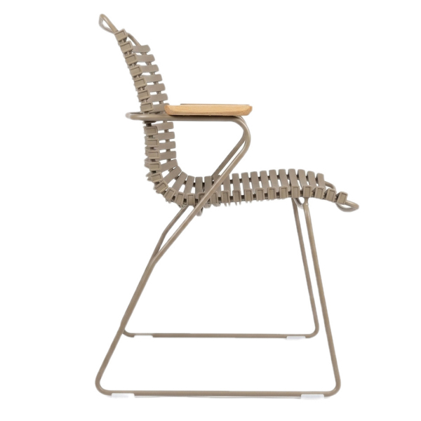 SZN Wood Sandalye Route Ahşap Kollu - Siyah Cappuccino 45cm Oturum 60x60x80cm   - 2