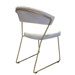 SZN Wood Sandalye Santo - Puma 17 Sarı - 45cm Oturum 56x56x80cm   - Thumbnail