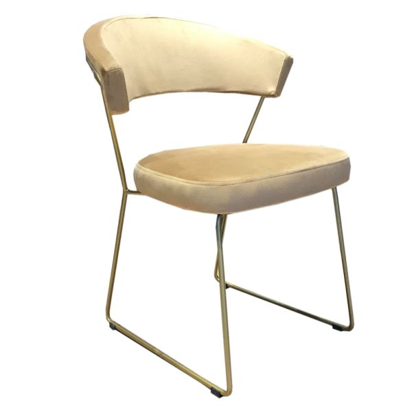 SZN Wood Sandalye Santo - Puma 4 Sarı - 45cm Oturum 56x56x80cm  