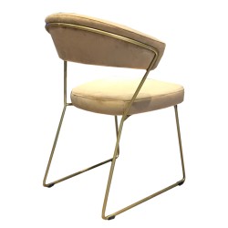 SZN Wood Sandalye Santo - Puma 4 Sarı - 45cm Oturum 56x56x80cm   - Thumbnail