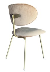 SZN Wood Sandalye Umay - Puma 4 Sarı Açık Kahve 48cm Oturum 50x50x80cm   - Thumbnail