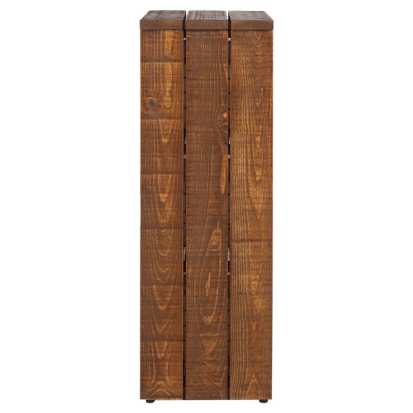 SZN Wood Sebzelik Cesta Ladin Eskitme Ham Ahşap SZN-51 40 x 27 x 82 cm Tel Sepet 3 Sıra