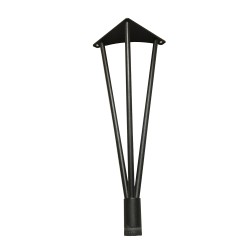 SZN Wood - SZN Wood SEHPA AYAĞI Denstep Metal 40 Cm 14 cm 14 cm SİYAH TEK