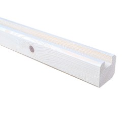 SZN Wood - Ahşap Seperatör Profili 4,0 x 3,5 Cm LADİN 4 KÖŞE PAHLI KÖŞE KENAR KANAL ENİ 16 mm