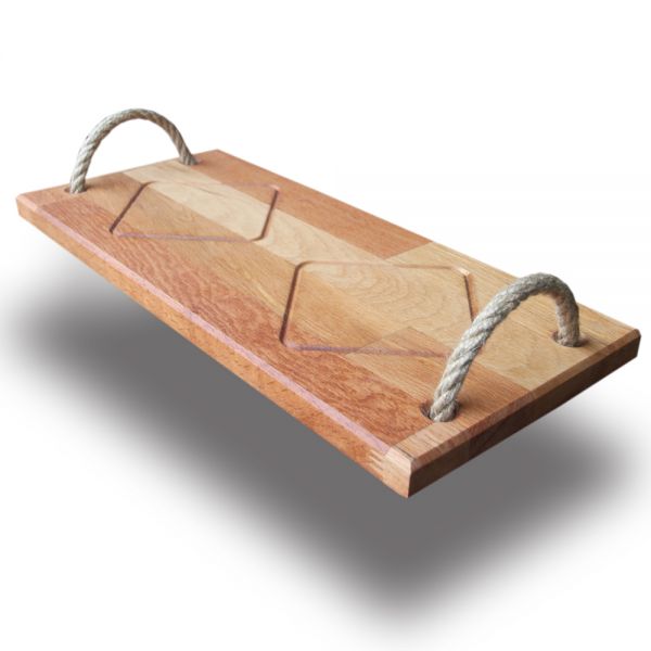 SZN Wood Tepsi Ahşap Sunum Tabağı Kayın 18x40x1,8cm