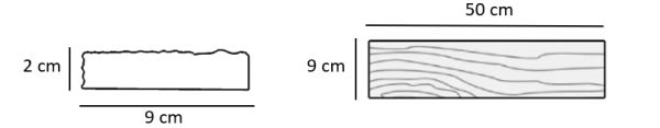 SZN Wood Testere İzli Ahşap Köşe Pervazı Ladin x 9 x 2 Cm SZN-51-Teak +