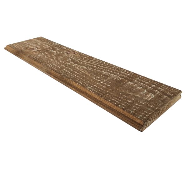 SZN Wood Testere İzli Ahşap Lambri Pahlı Düz Ladin x 14 x 2,0 Cm SZN-72-Dark Walnut +