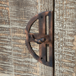 SZN Wood Tv Ünitesi Ganita Ladin Testere İzli Patina 195 x 45 x 56 cm Düz Kapak - 6