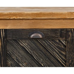 SZN Wood Tv Ünitesi Moiso Ladin Eskitme Ahşap SZN-51 Teak 195 x 40 x 55 cm Çapraz Çift Renk - Thumbnail