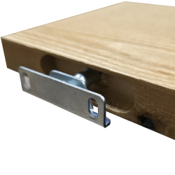 SZN Wood Uçan Raf Eskitme Kütük Ladin-Göknar 1 Kenar Sulama 100x15-19x3cm Gizli Bağlantı SZN51-Teak -- -- -- + - 3