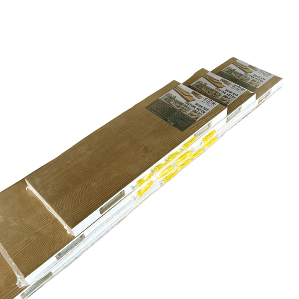 SZN Wood Uçan Raf Eskitme Kütük Ladin-Göknar 1 Kenar Sulama 100x15-19x3cm Gizli Bağlantı SZN51-Teak -- -- -- + - 7