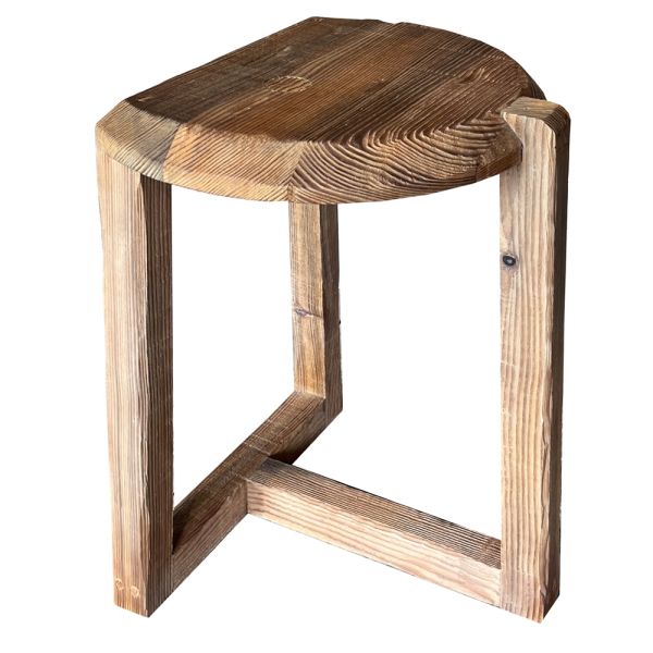 SZN Wood Yan Sehpa Daft -- Yaşlandırma Ladin Ağartma - -- 36 x 34 x 45 cm