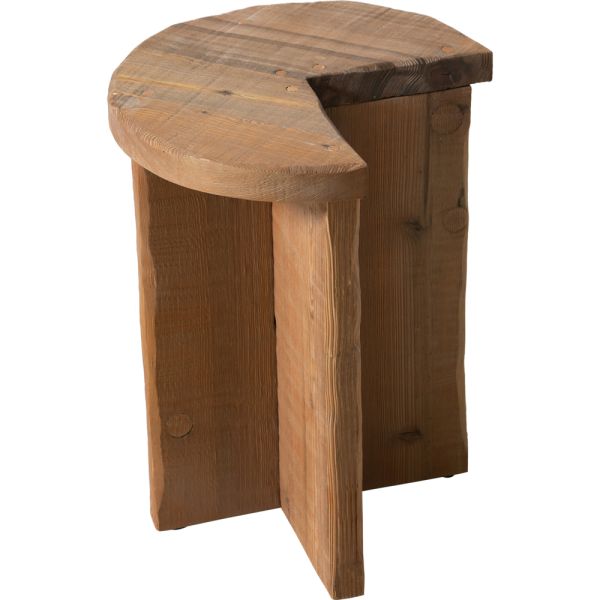 SZN Wood Yan Sehpa Pac -- Yaşlandırma Ladin Ağartma - -- 35 x 35 x 45 cm