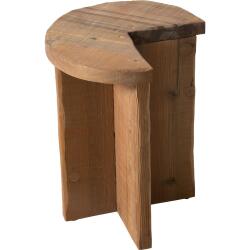 SZN Wood Yan Sehpa Pac -- Yaşlandırma Ladin Ağartma - -- 35 x 35 x 45 cm - SZN Wood