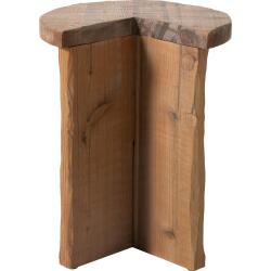 SZN Wood Yan Sehpa Pac -- Yaşlandırma Ladin Ağartma - -- 35 x 35 x 45 cm - 3