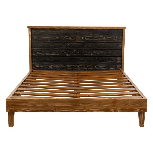 SZN Wood Yatak Moiso Ladin Eskitme Ahşap SZN51-Teak 160 cm x 200 cm x 115 cm