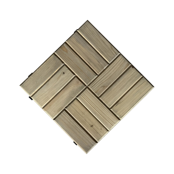 SZN Zemin Karo Deck KDP15-01 30 Cm x 30 Cm x 3 Cm Emprenyeli Yeşil Ladin - 1