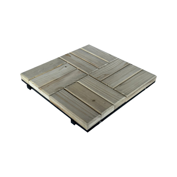 SZN Zemin Karo Deck KDP15-01 30 Cm x 30 Cm x 3 Cm Emprenyeli Yeşil Ladin - 2