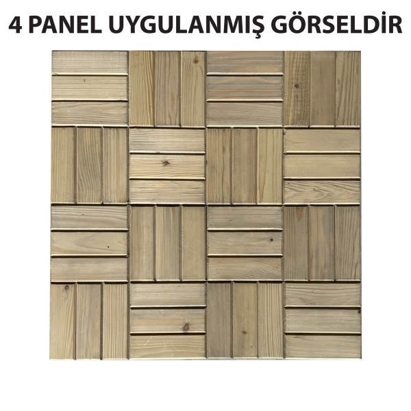 SZN Zemin Karo Deck KDP15-01 30 Cm x 30 Cm x 3 Cm Emprenyeli Yeşil Ladin - 4