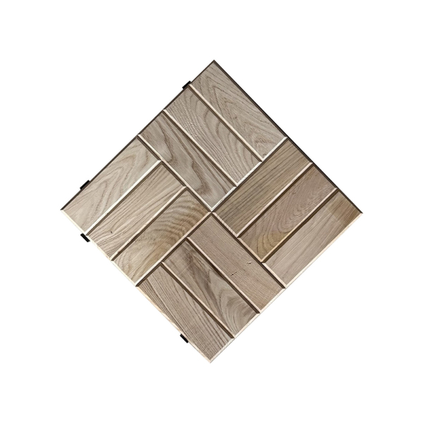 SZN Zemin Karo Deck KDP15-02 30 Cm x 30 Cm x 3 Cm Ham Naturel Kestane - 1