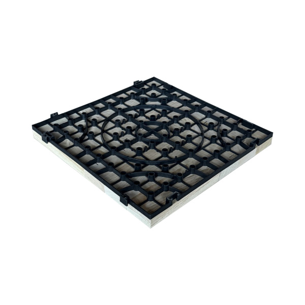 SZN Zemin Karo Deck KDP15-02 30 Cm x 30 Cm x 3 Cm Ham Naturel Kestane - 3