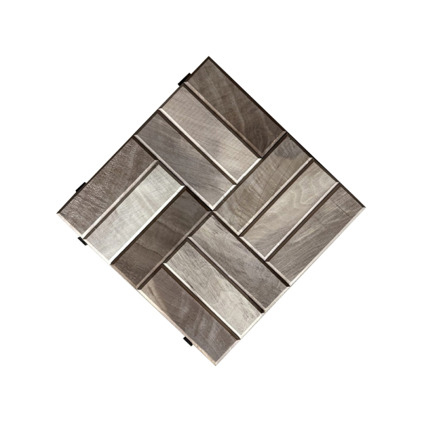 SZN Zemin Karo Deck KDP15-03 30 Cm x 30 Cm x 3 Cm Ham Naturel Ceviz - 1