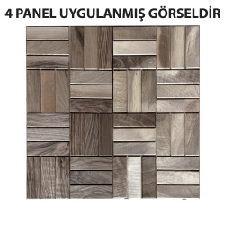 SZN Zemin Karo Deck KDP15-03 30 Cm x 30 Cm x 3 Cm Ham Naturel Ceviz - 4