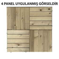 SZN Zemin Karo Deck KDP30-01 30 Cm x 30 Cm x 3 Cm Emprenyeli Yeşil Ladin - 4