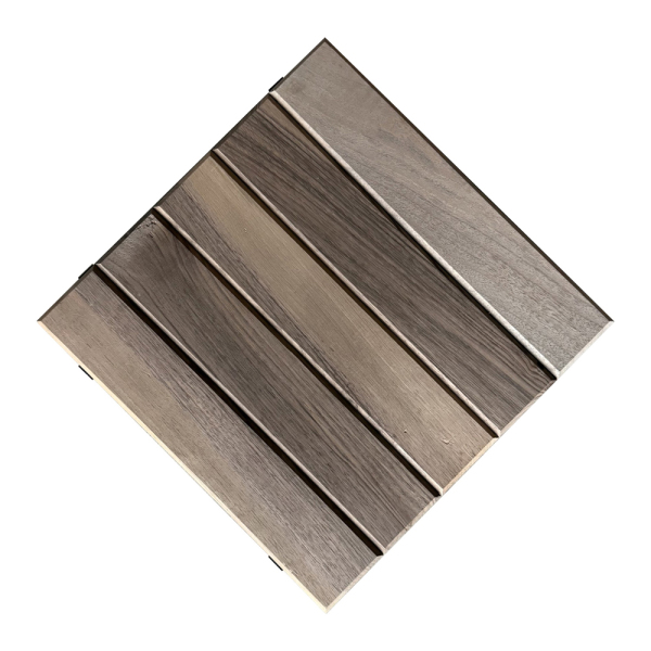 SZN Zemin Karo Deck KDP30-03 30 Cm x 30 Cm x 3 Cm Ham Naturel Ceviz - 1