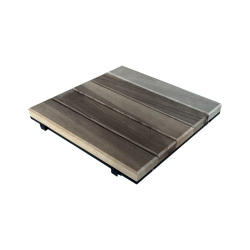 SZN Zemin Karo Deck KDP30-03 30 Cm x 30 Cm x 3 Cm Ham Naturel Ceviz - 2